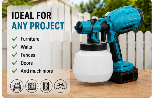 Cordless Spray Gun + 2 Batteries